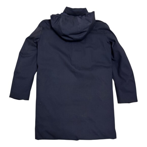 CERUTTI 1881 Luxury Designer Blue Winter Puffer Parka Jacket Coat Womens Large - Picture 6 of 7